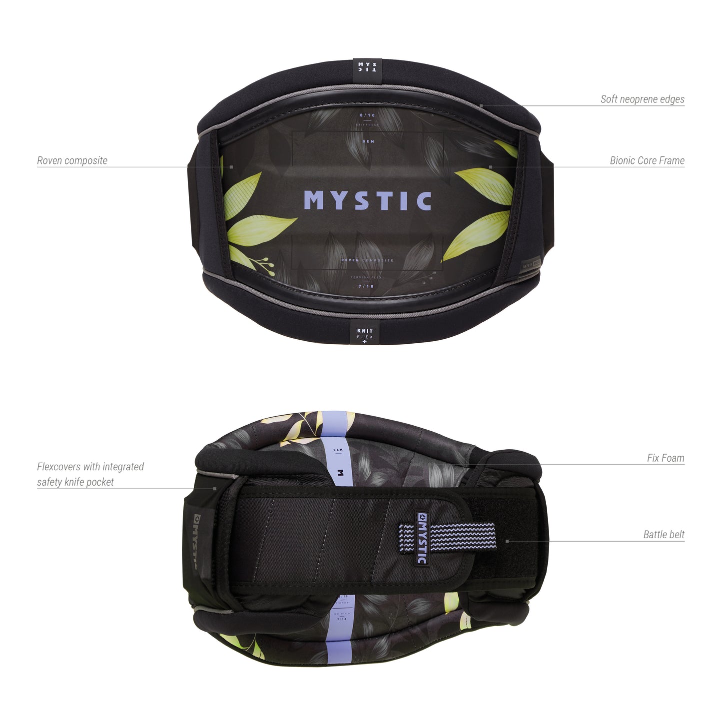 MYSTIC Gem Waist Harness Women Black