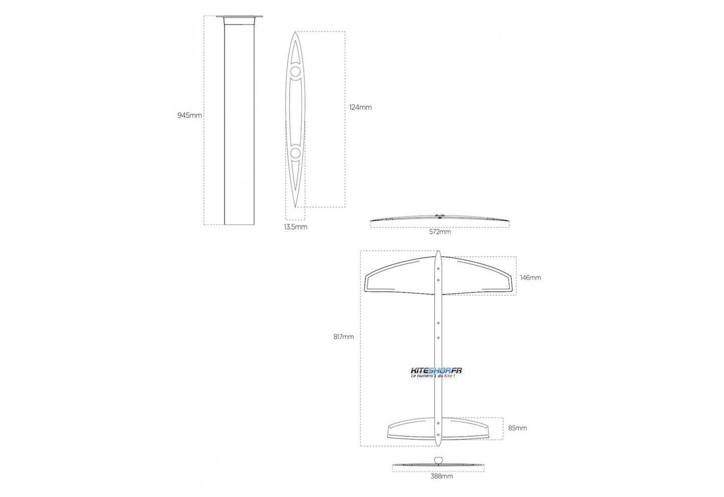 LIQUID FORCE Thruster Foil Kit