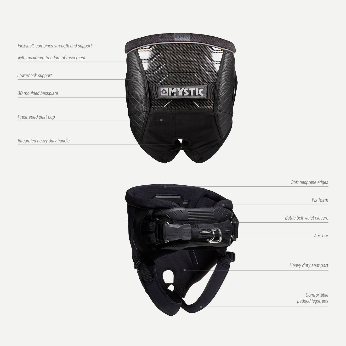 Mystic Marshall Seat Harness (avec spreader bar)