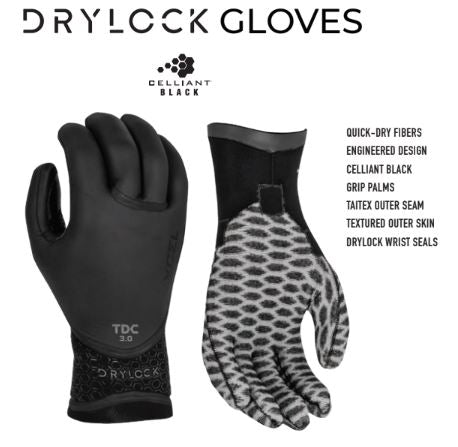 XCEL Drylock 5-Finger Glove 3mm