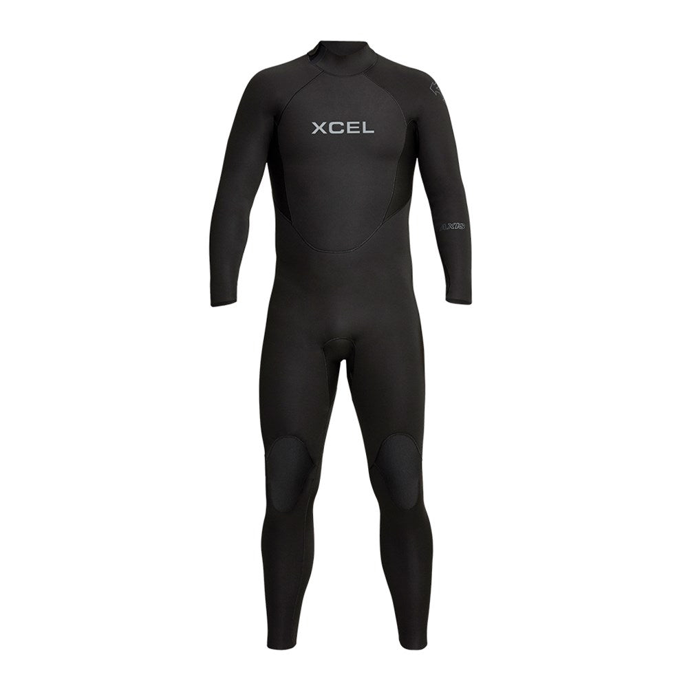 XCEL Mens Axis 4/3mm Back Zip Fullsuit Black