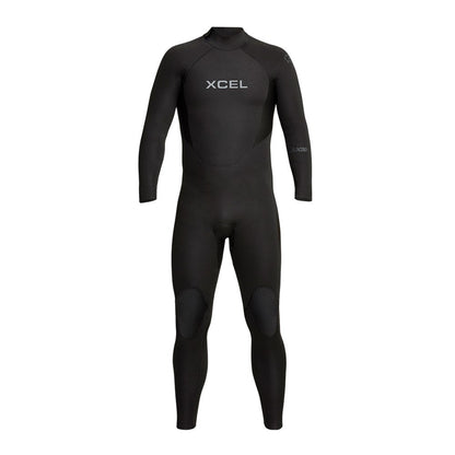 XCEL Mens Axis 4/3mm Back Zip Fullsuit Black