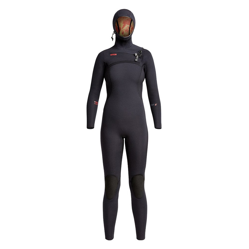 XCEL Womens Comp X Hooded 5.5/4.5mm Fullsuit Black