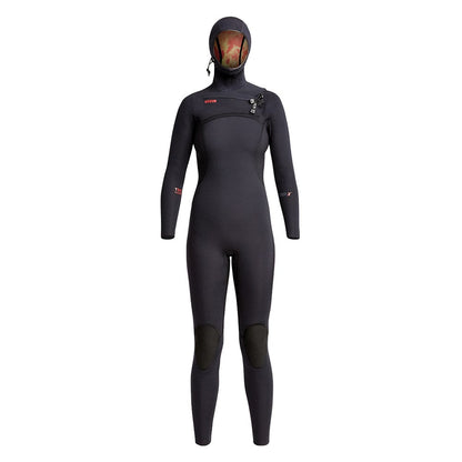 XCEL Womens Comp X Hooded 5.5/4.5mm Fullsuit Black