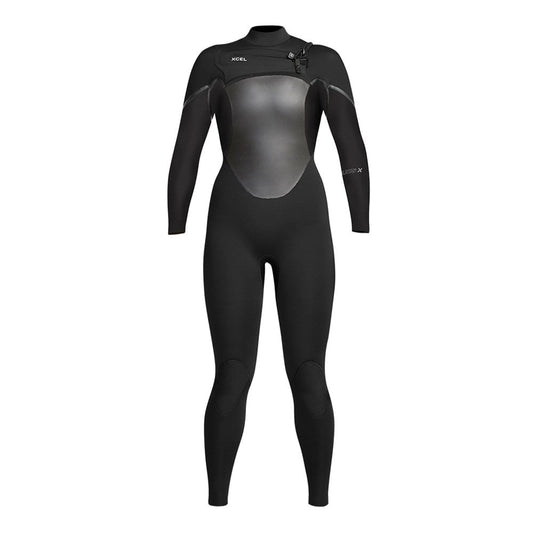 XCEL Womens Axis X 4/3mm Front Zip Fullsuit Black