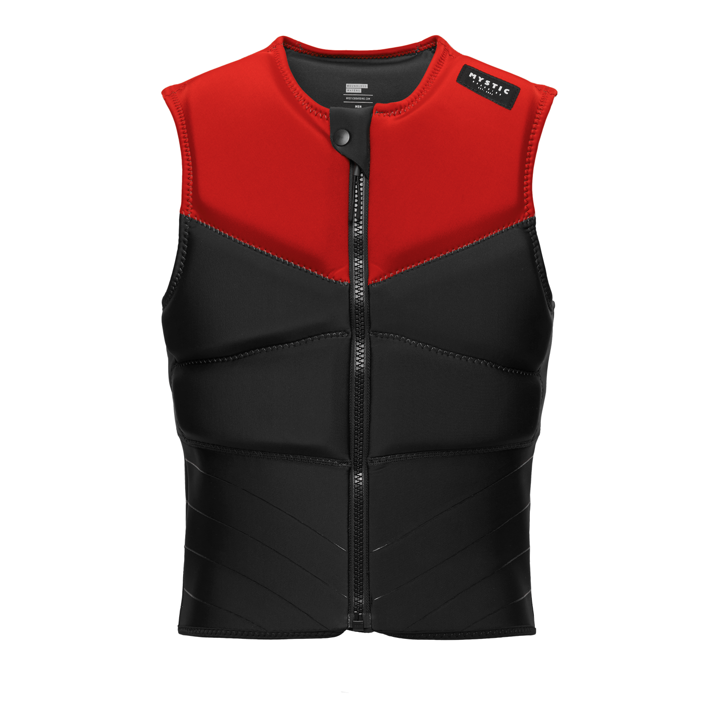 MYSTIC Block Impact Vest Fzip Red