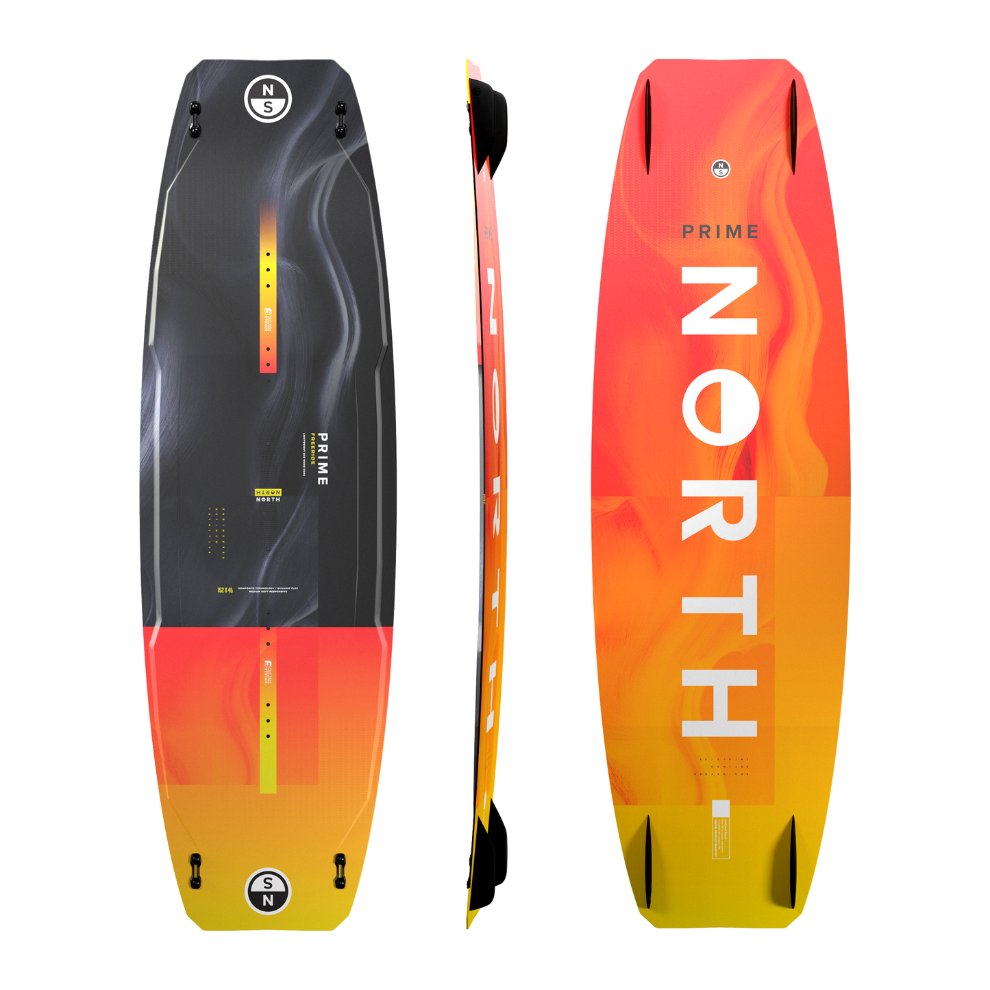 NORTH Prime TT Board 2026 Black Orange Flash