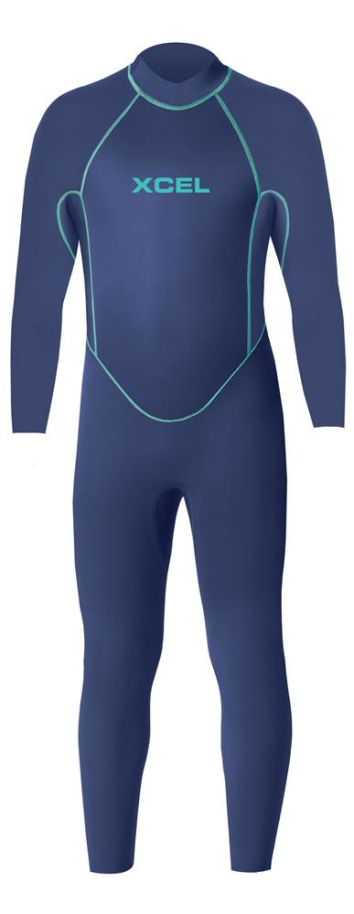 XCEL Toddler 3mm Back Zip Fullsuit Faint Blue