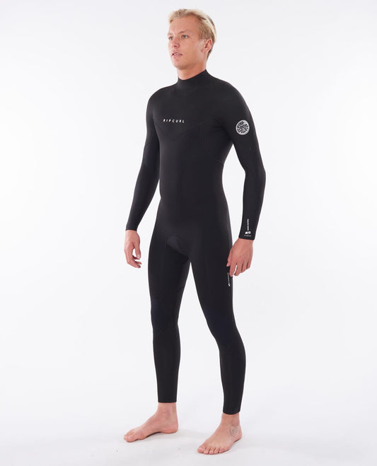 RIP CURL Dawn Patrol 4/3mm Back Zip Wetsuit Black